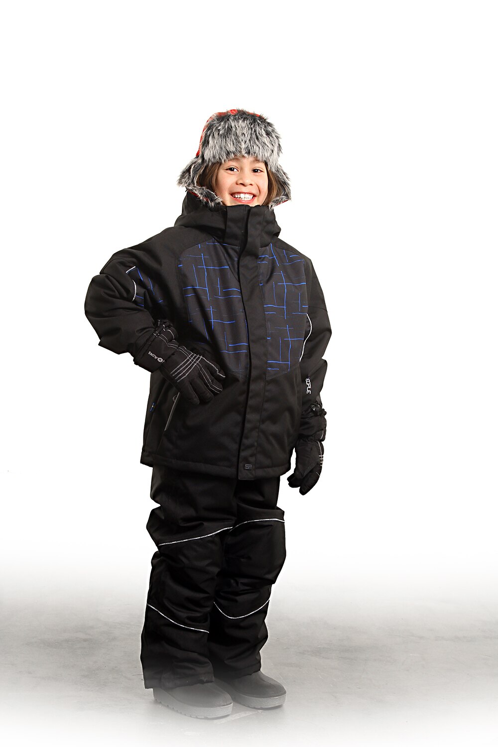 2 delat set Snowpeople Junior, SvartBlå 2 delat set Snowpeople Junior, SvartBlå