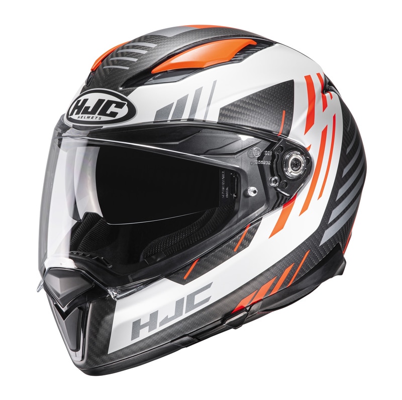 Hjälm HJC F70 Carbon Kesta, Black/Orange