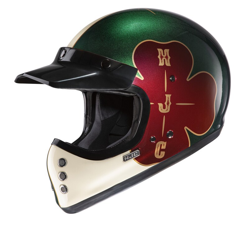 Hjälm HJC V60 Ofera, Green/White