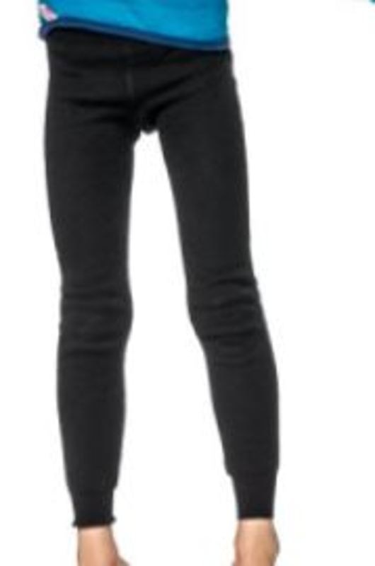 Underställ Byxa Woolpower Kids Long Johns, Svart