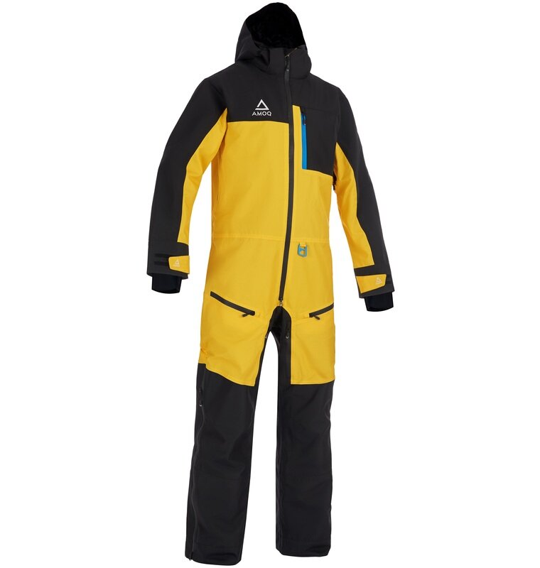 Monosuit AMOQ Dynamic Insulated, Black/Yellow/Sky Blue