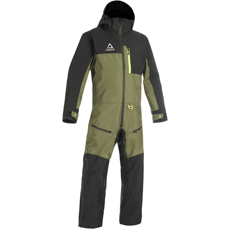 Monosuit AMOQ Dynamic Insulated, Black/Military Green/Hivis
