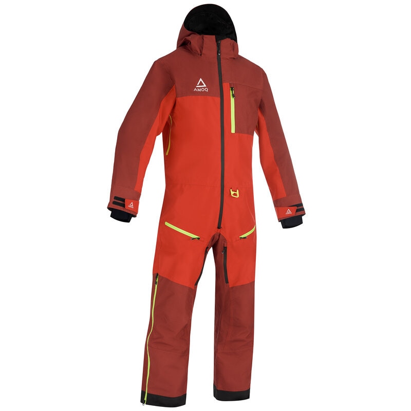 Monosuit AMOQ Dynamic Insulated, Dark Red/Red/Hivis