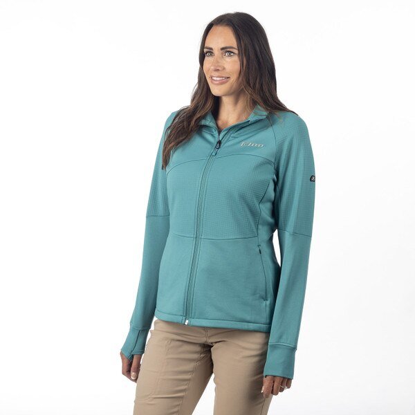 Fleecejacka Klim W´s Swan Valley, Green-Blue Slate