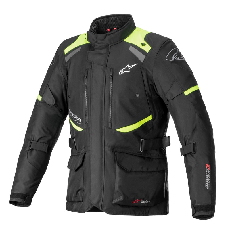 Jacka Alpinestars Andes v3 Drystar, Black/Yellow