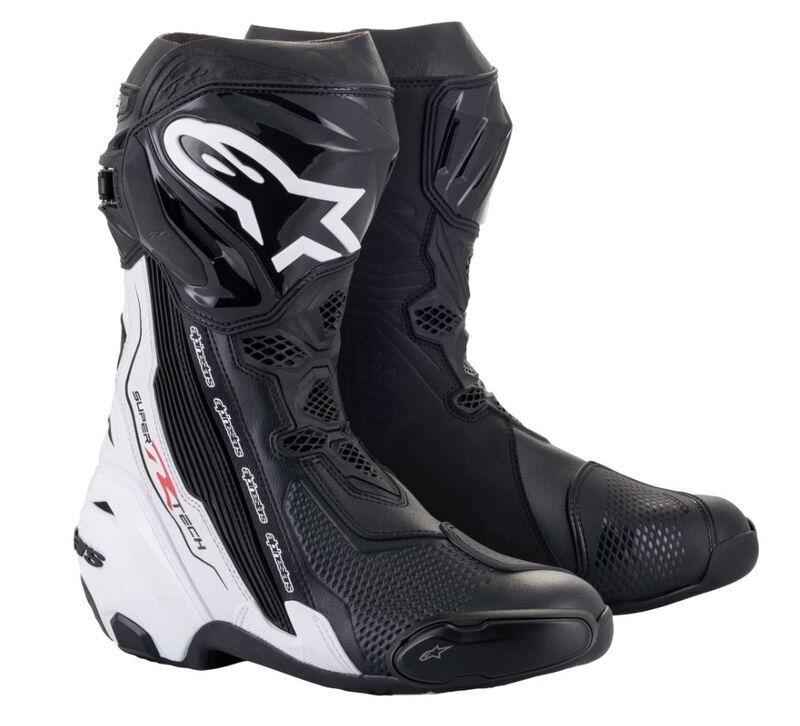 Stövel Alpinestars Supertech R, Black/White