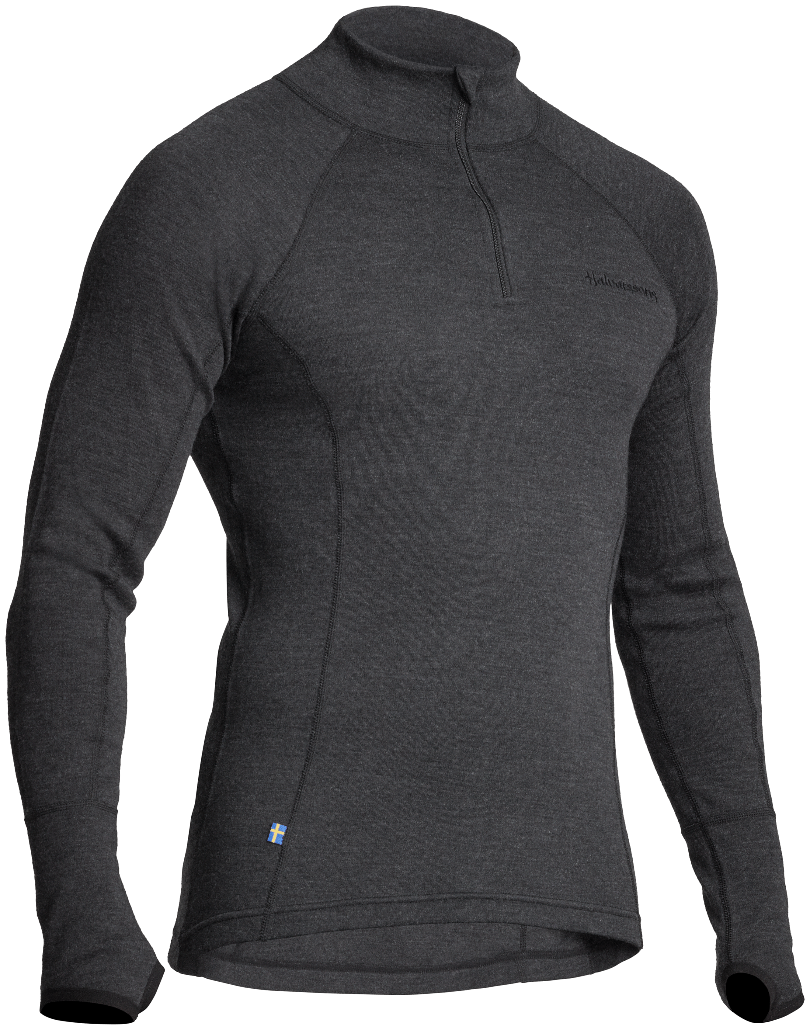 Underställströja Halvarssons Wool Polo, Grafit