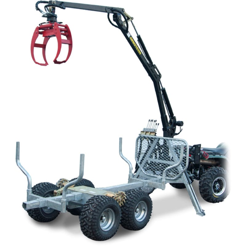 Griplastarvagn Bronco 350-II – Hydraulkran & vinsch