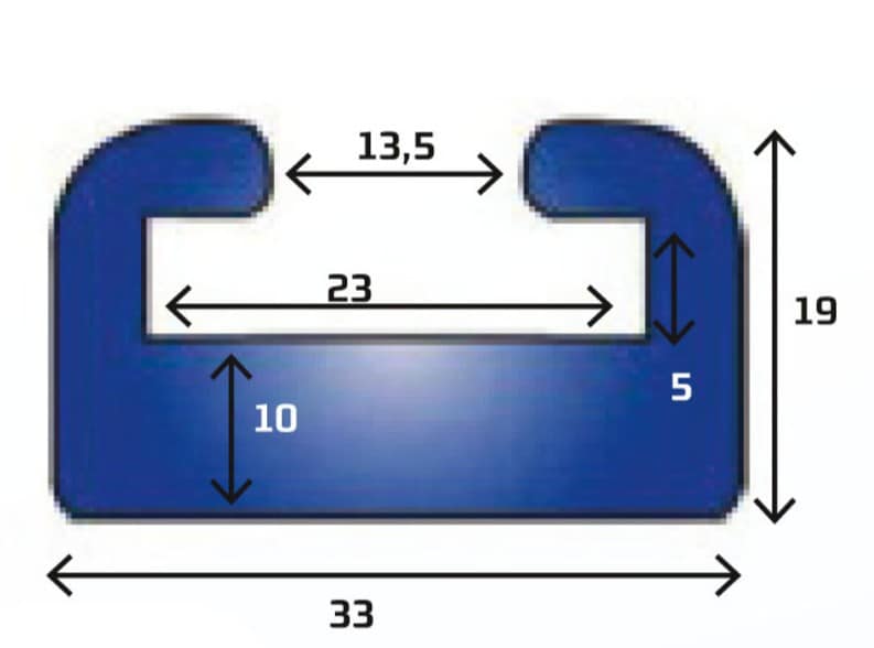 Slide Profil #26 167cm grafit
