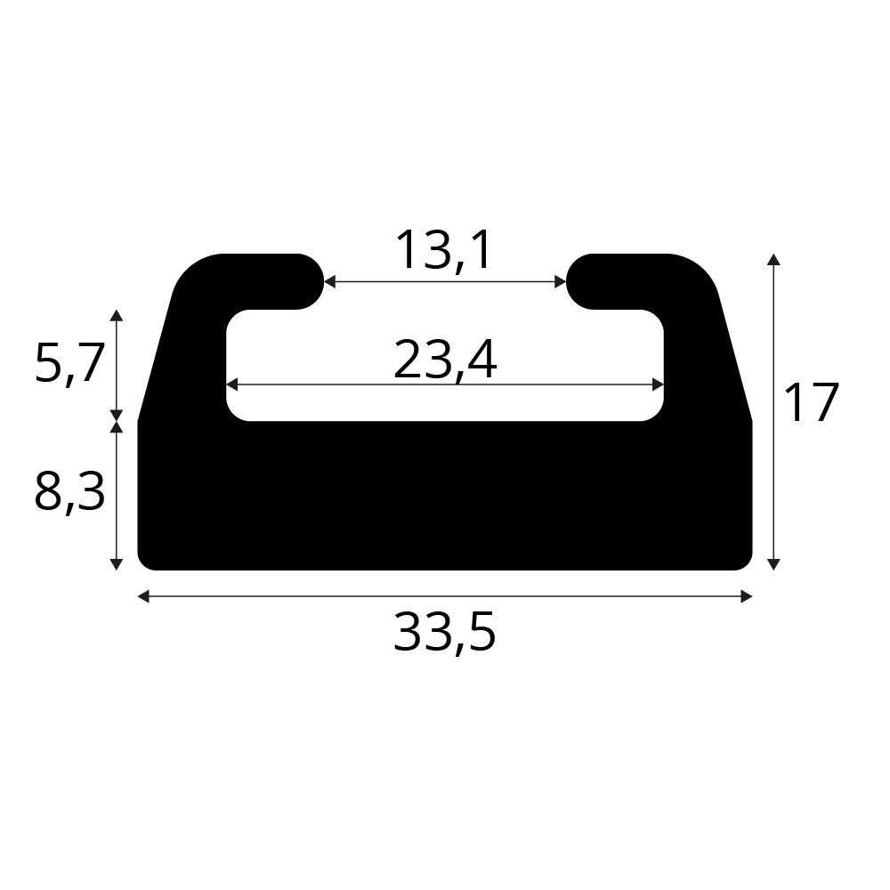 Slide Polaris 172cm HDPE, vit
