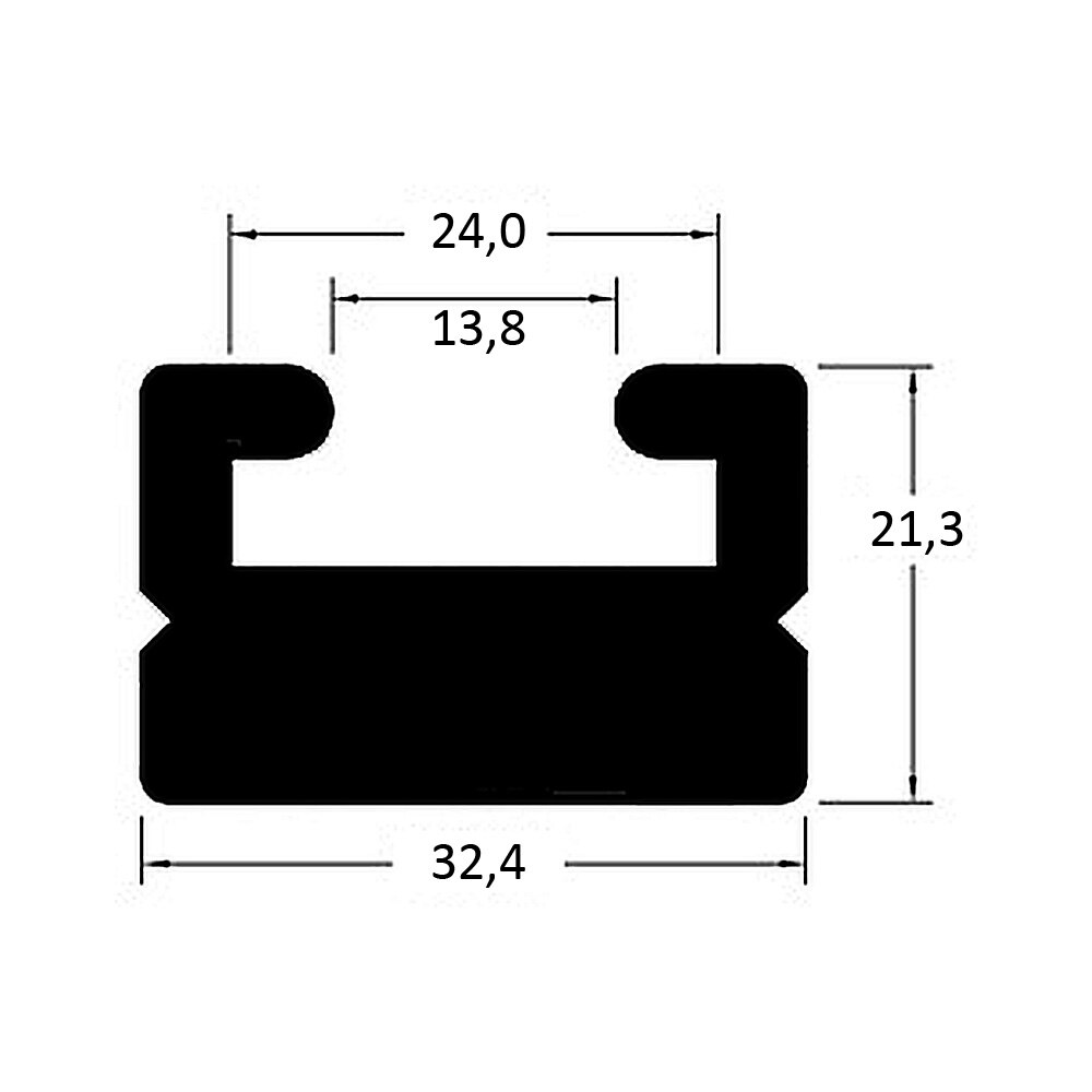 Slide Polaris 172cm HDPE, vit