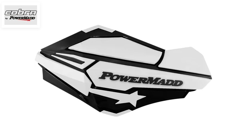 Handskydd PowerMadd Sentinel, Vit/Svart