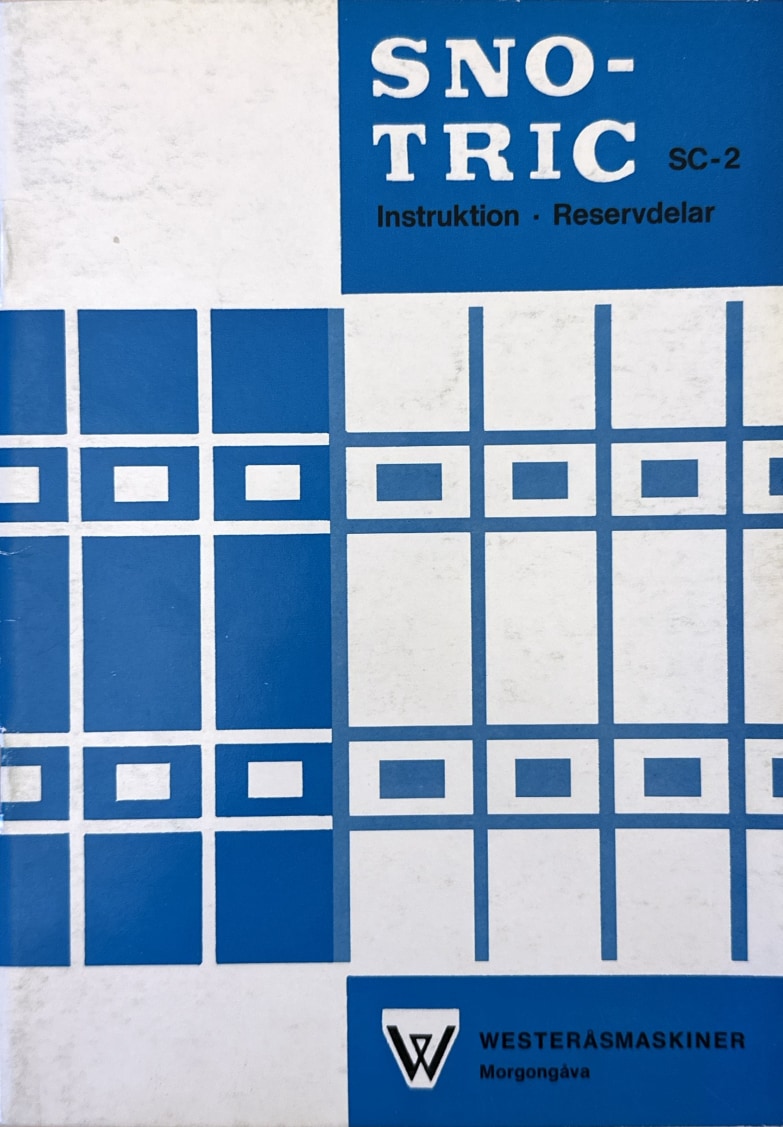 Reservdelskatalog Snotric SC-2 – (A4-utskrift)