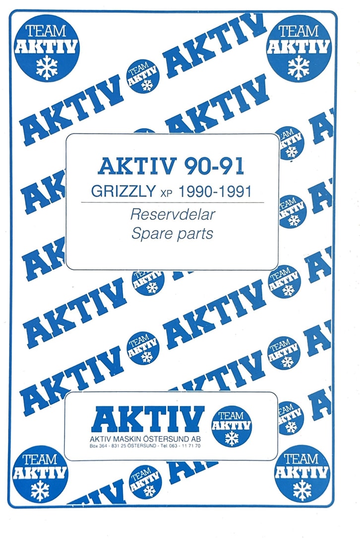Reservdelskatalog Aktiv Grizzly XP – (A4-utskrift)