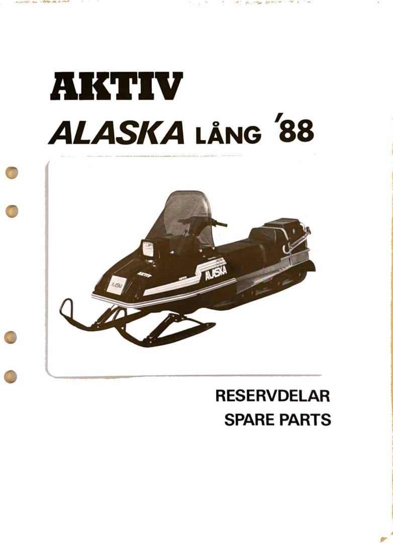 Reservdelskatalog Aktiv Alaska Lång 1988 – (A4-utskrift)