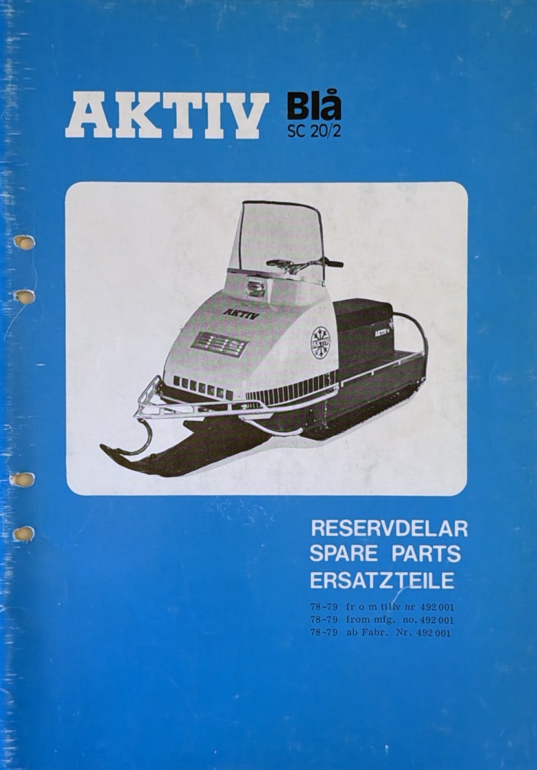 Reservdelskatalog Aktiv Blå SC20/2 (A4-utskrift)
