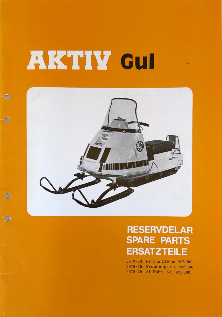 Reservdelskatalog Aktiv Gul (A4-utskrift)