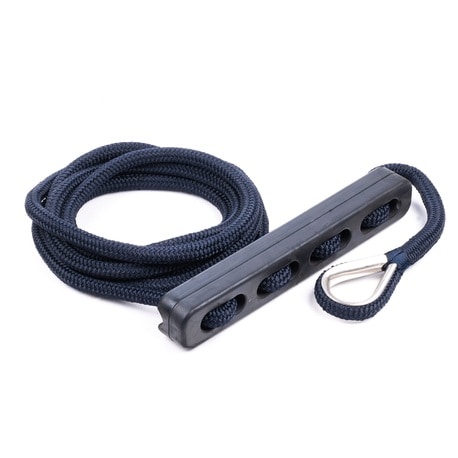 Dockline med ryckdämpare 12mm 4m navy Qvarken