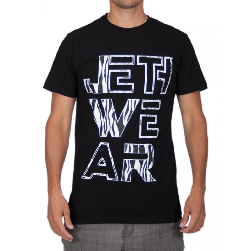 Jethwear T-shirt Djungle Tee Svart/Zebra