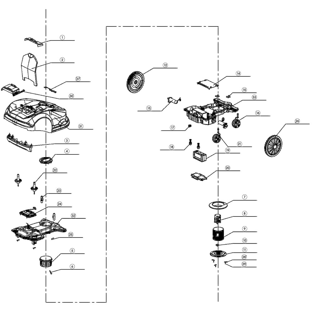 Reservdelar Robotgräsklippare G-Force