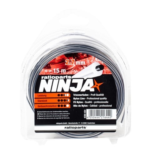 Trimmerlina tvåkärnig 2.7 mm 15 m Ninja