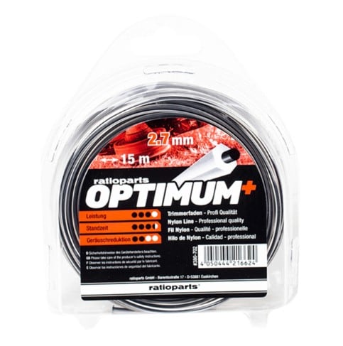 Trimmerlina tvåkärnig 2.7 mm 15 m Optimum