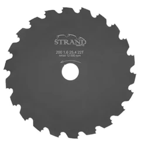 Röjsågsklinga 200 x 25.4 mm Strand