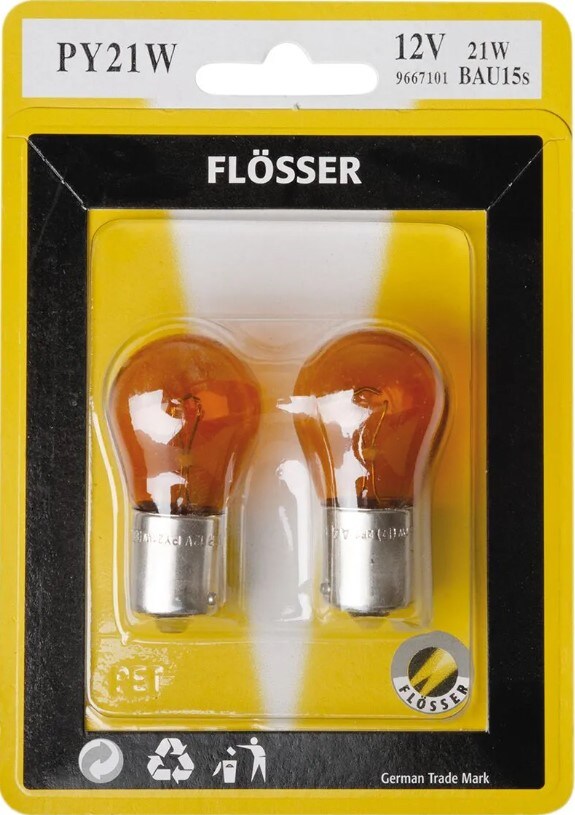 Glödlampa 12V 21W BAU15S AMB