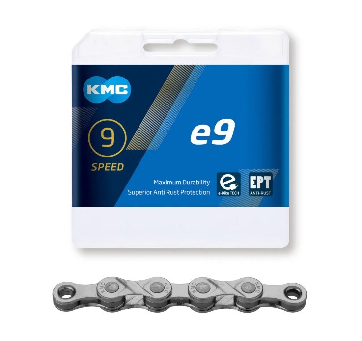 Kedja KMC e9 EPT 9-delad 136L