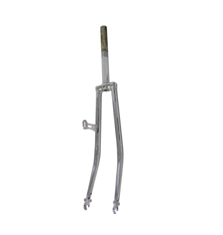 Framgaffel 28" 1" gängad 240mm krom