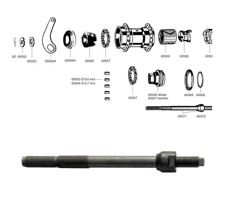 Axelsats FAVORIT bak 150mm