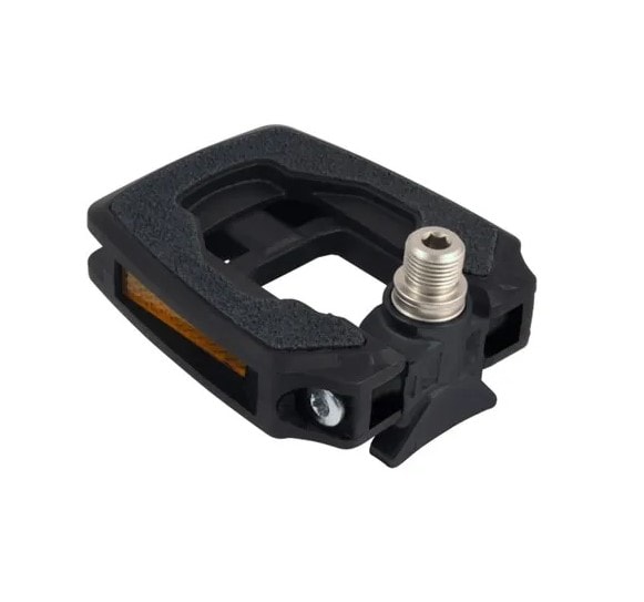 Pedal UNION 9/16" vikbart Sandblock SP-157 svart alu