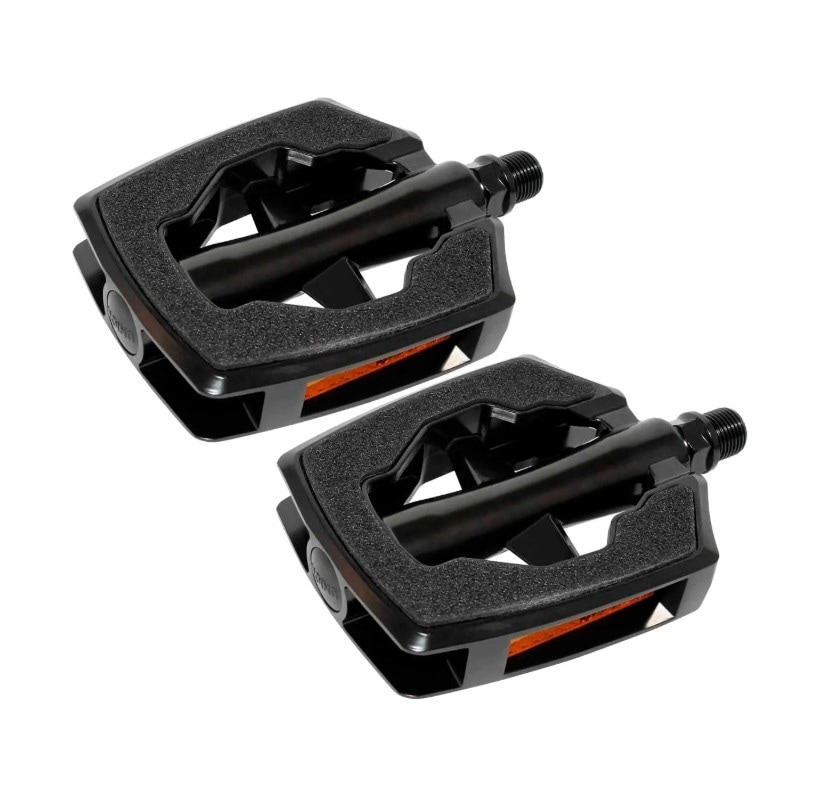 Pedal UNION 9/16" Sandblock SP-890 svart alu