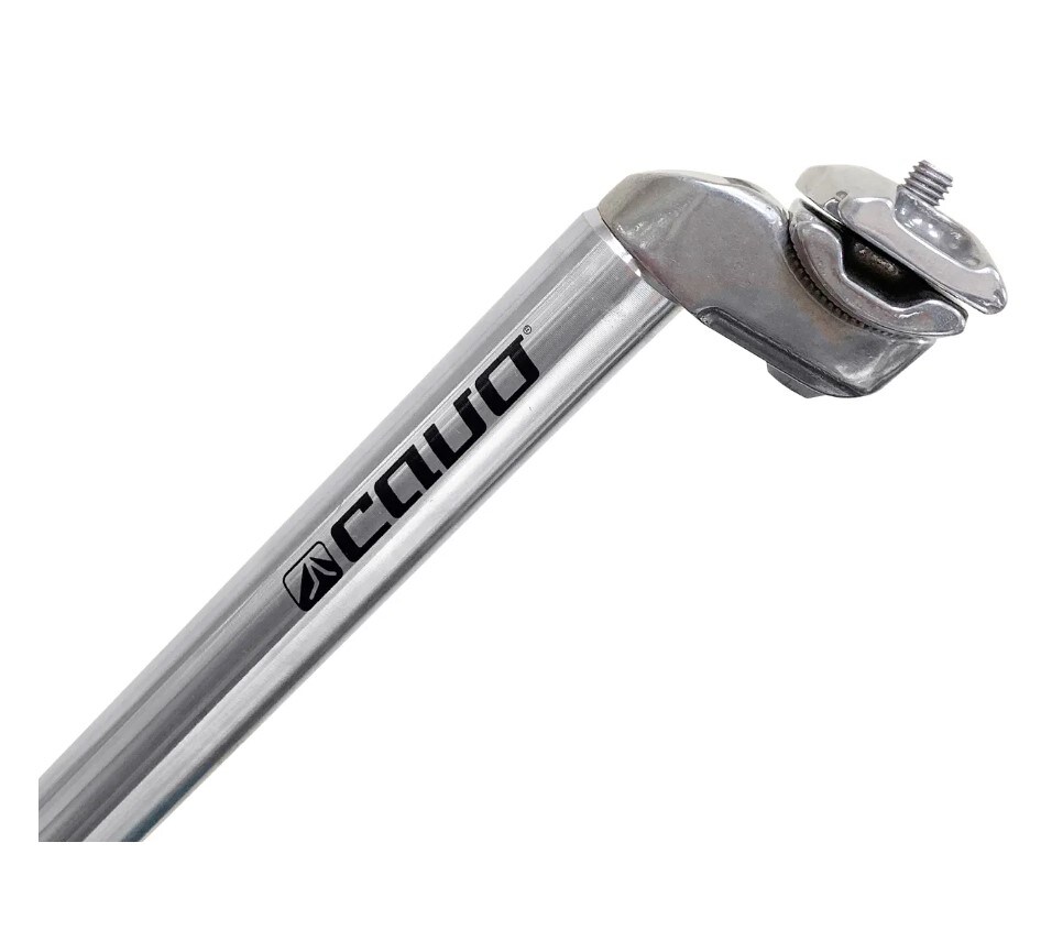 Sadelstolpe CAVO 25.4x400mm inkl. klamma Silver alu