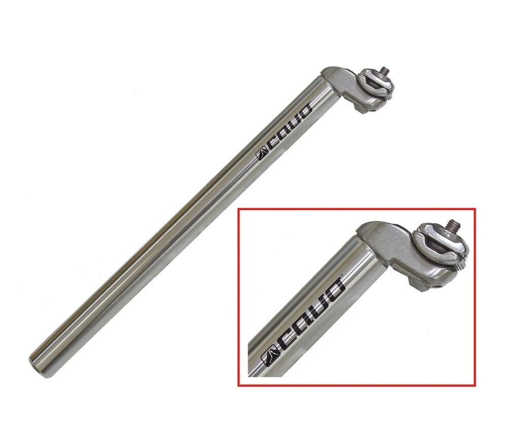 Sadelstolpe CAVO 25.0x400mm inkl klamma Silver alu