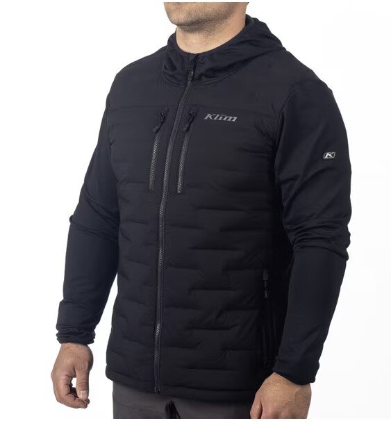 Hoodie Klim Boulder Stretch Down Hybrid, Black