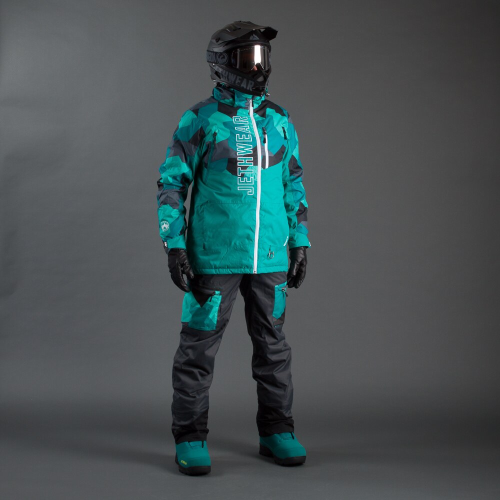 Jacka Jethwear The Puffer Jkt, Teal/Camo