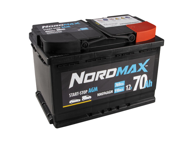 Batteri Nordmax AGM 70Ah 